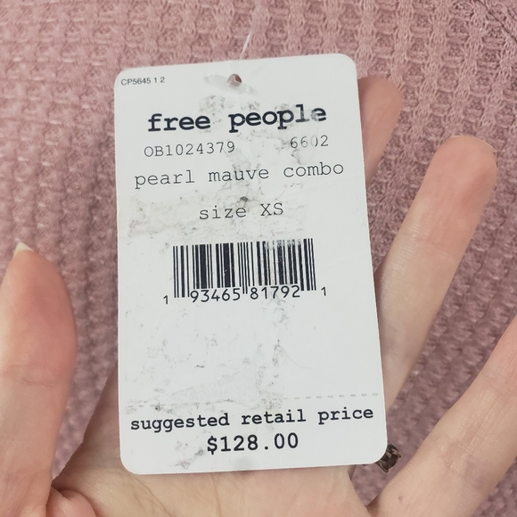 Free People NWT Pearl Mauve Combo Dress Sz. XS - Picture 6 of 11